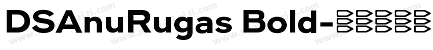 DSAnuRugas Bold字体转换